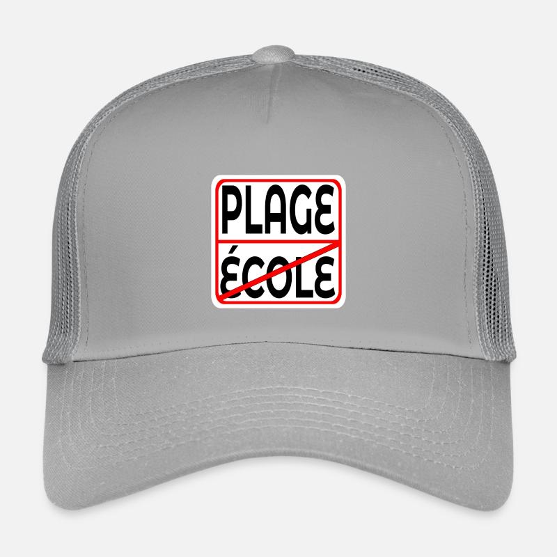 Début des vacances École PLAGE Casquette trucker enfant