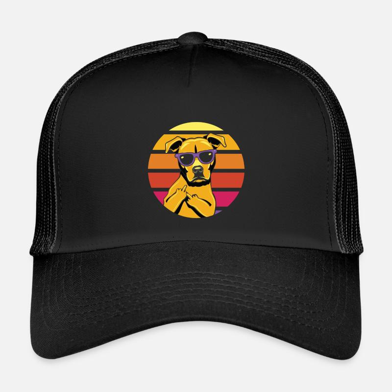 Sonnenhund Retro Shade - Kinder Trucker-Cap - Schwarz/Schwarz