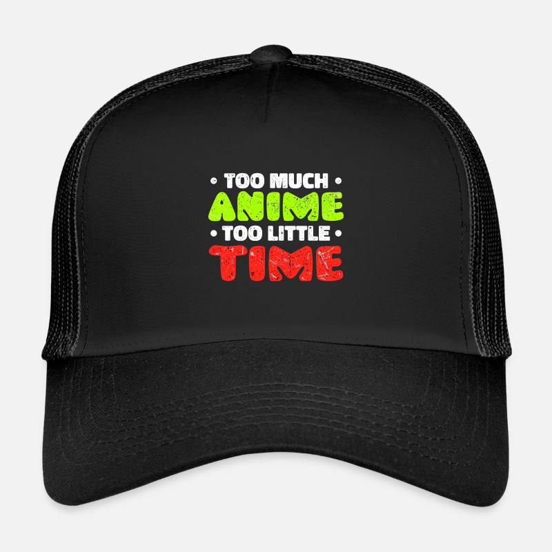 Anime Trickfilm Comic Statement Manga Japan - Kinder Trucker-Cap - Schwarz/Schwarz