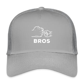 Proud Big Brother Statement Siblings - Kids’ Trucker Cap - light grey - Front