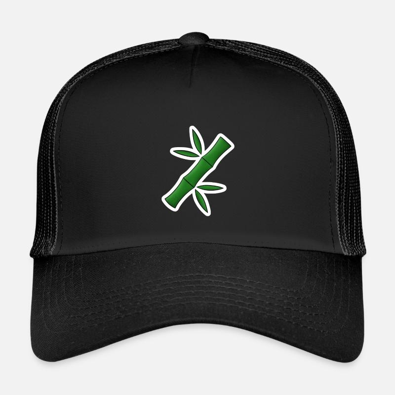 Bambus! - Kinder Trucker-Cap - Schwarz/Schwarz