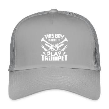 Little trumpet player - Kids’ Trucker Cap - light grey - Front