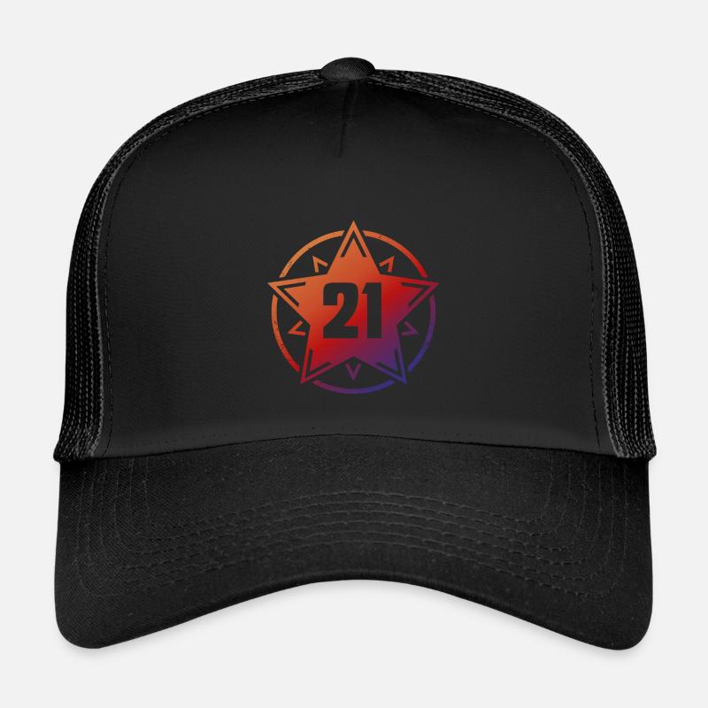Superstar 21 - Kinder Trucker-Cap - Schwarz/Schwarz