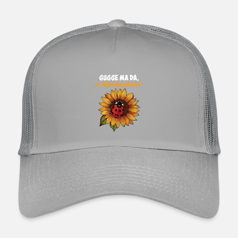 Gugge ma da – Dialekt, Sonnenblume & Marienkäfer Kinder Trucker-Cap