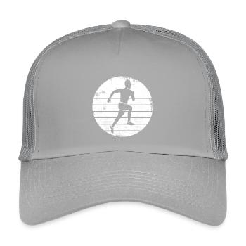 Läufer - Kinder Trucker-Cap - Hellgrau - Vorne