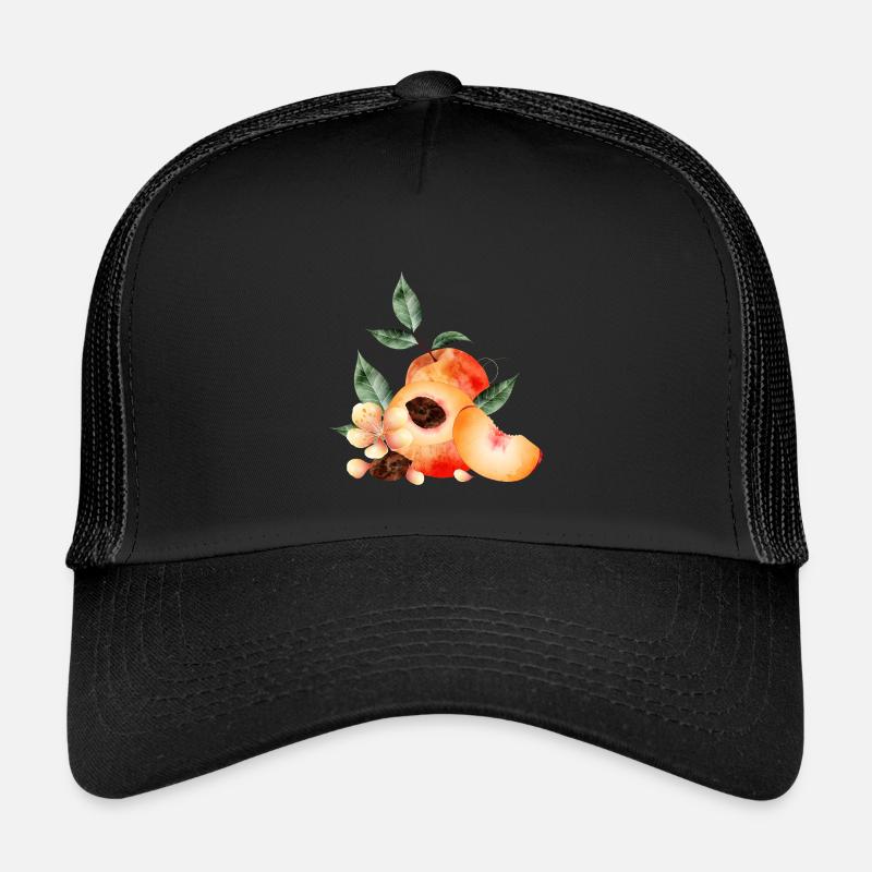 Demi-pêche, pêches, pêches, fleurs et quartier Casquette trucker enfant