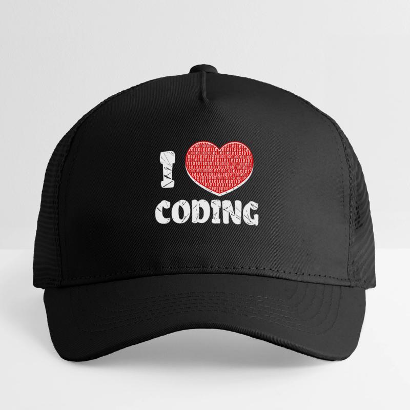 Developer Heart Coding Statement Programmer Kids’ Trucker Cap