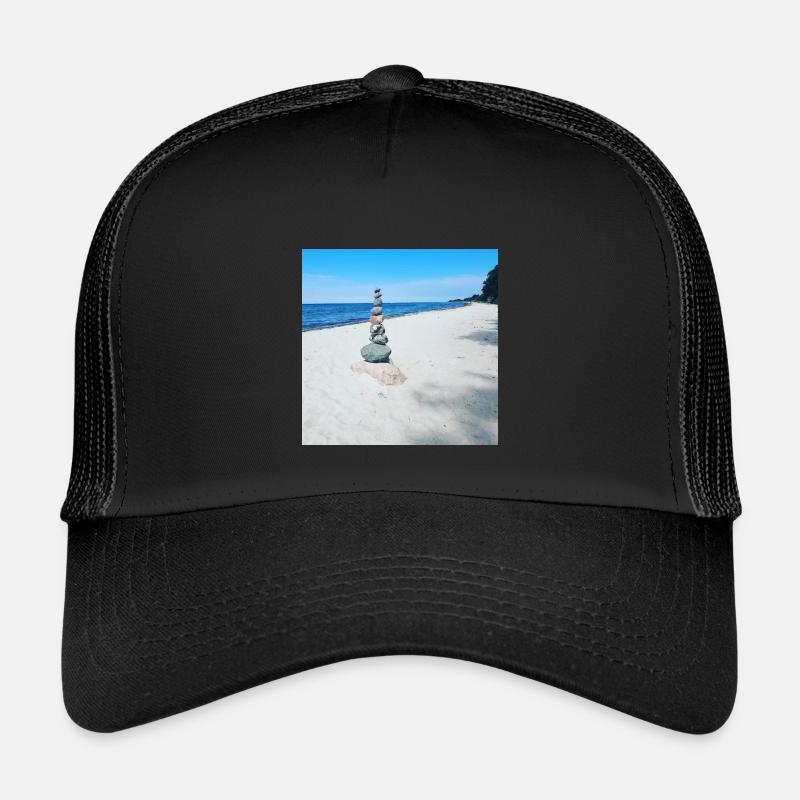 JensJensen - Kinder Trucker-Cap - Schwarz/Schwarz