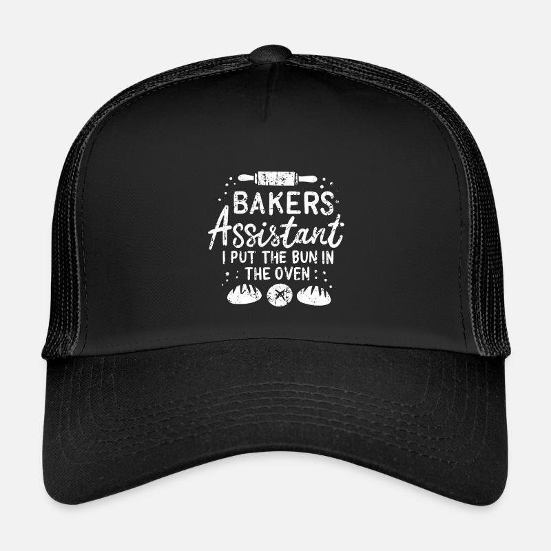 Bäckereifachverkäuferin - Kinder Trucker-Cap - Schwarz/Schwarz