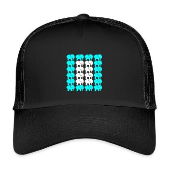 ELEFANT - Kinder Trucker-Cap - Schwarz/Schwarz - Vorne