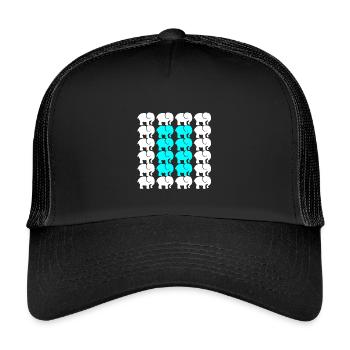 ELEFANT - Kinder Trucker-Cap - Schwarz/Schwarz - Vorne