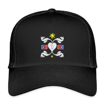 Mayotte - Kids’ Trucker Cap - black/black - Front