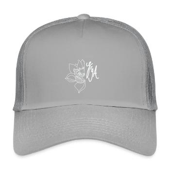 Lotus Yoga - Kinder Trucker-Cap - Hellgrau - Vorne