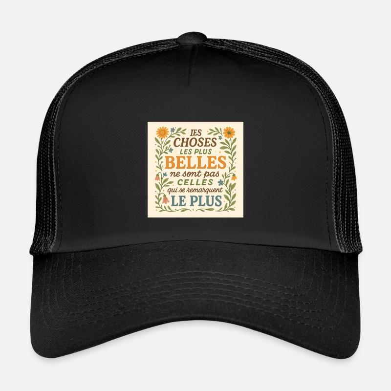 Die schönsten Dinge - Kinder Trucker-Cap - Schwarz/Schwarz
