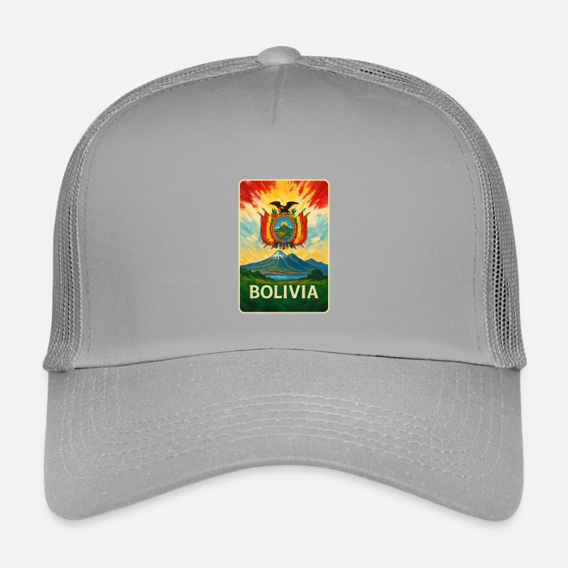 Bolivia Flags Landscape Design Kids’ Trucker Cap