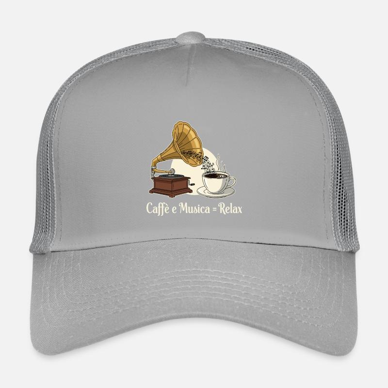 Caffè e Musica = Relax Kinder Trucker-Cap