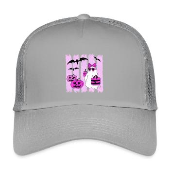Fashion Ghost - Kids’ Trucker Cap - light grey - Front