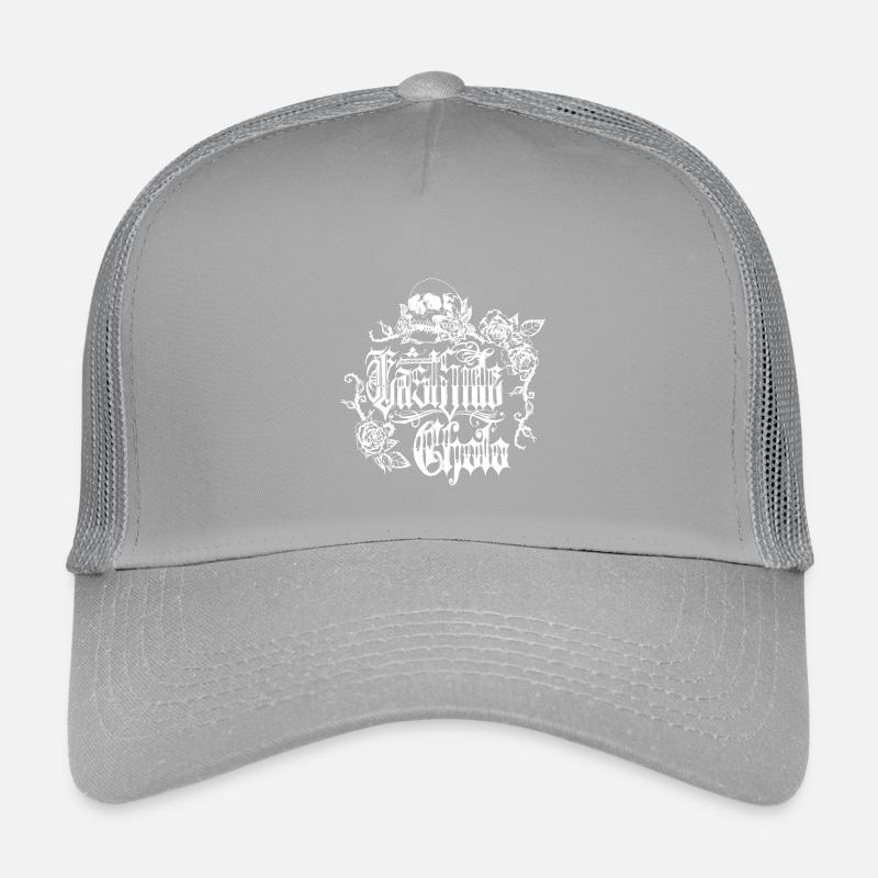 Skull Rose Gothic Design Kinder Trucker-Cap