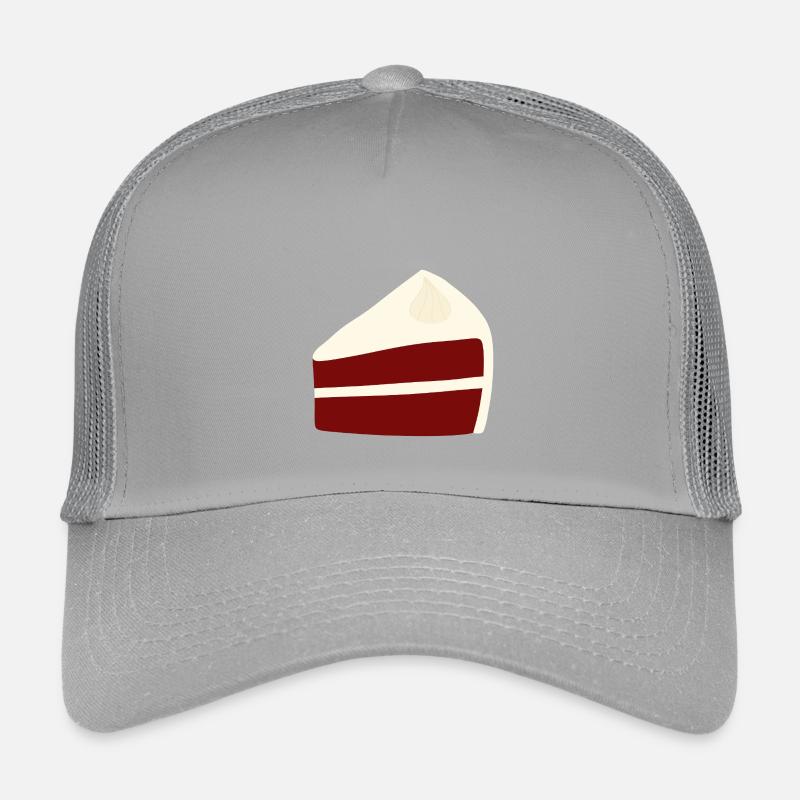 Whimsical Red Velvet Cake Illustration Kids’ Trucker Cap