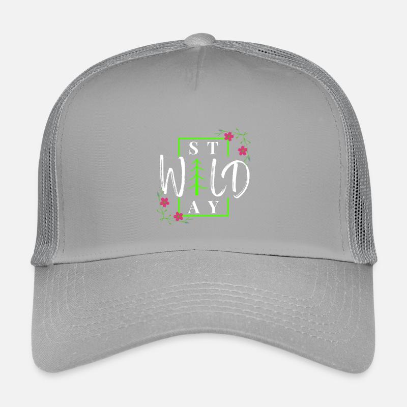 Stay Wild - Rustic Winter Forest Kids’ Trucker Cap