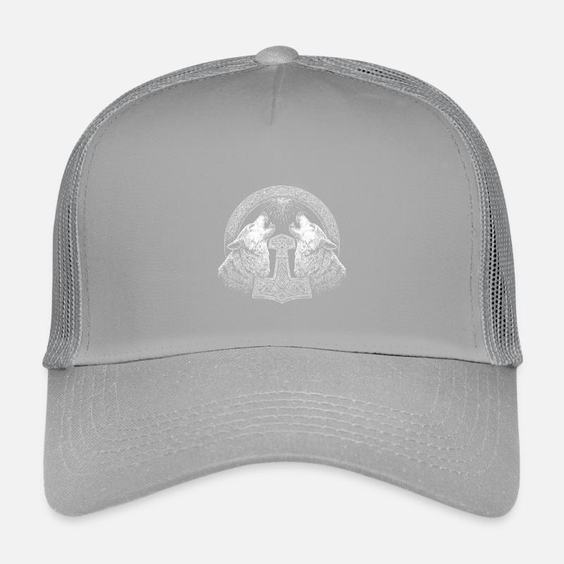 Wolf Thor Hammer Viking Kids’ Trucker Cap