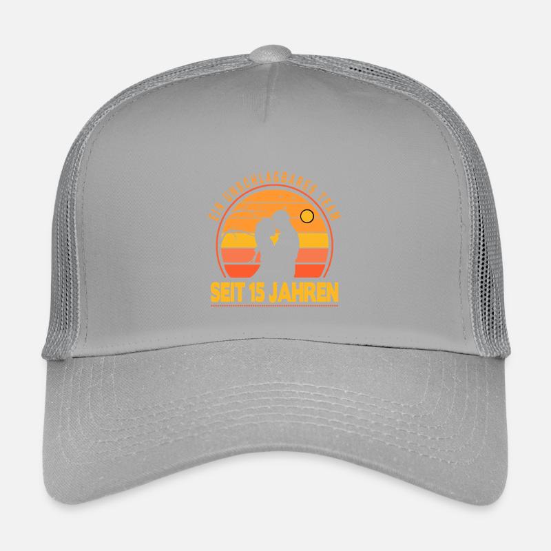 15 years relationship anniversary wedding anniversary Kids’ Trucker Cap