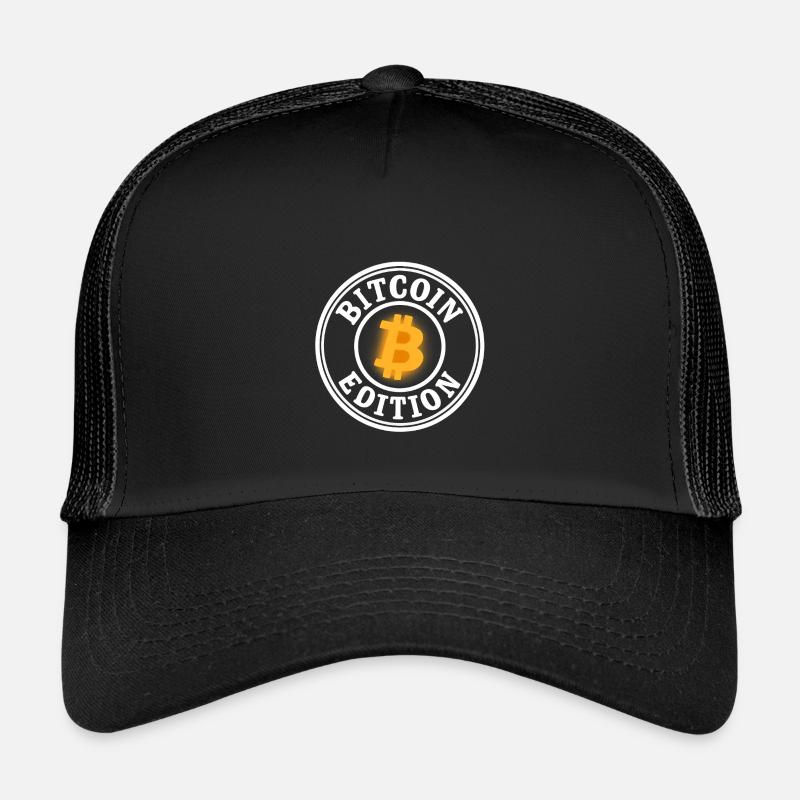 Bitcoin_edition_weiss - Kids’ Trucker Cap - black/black