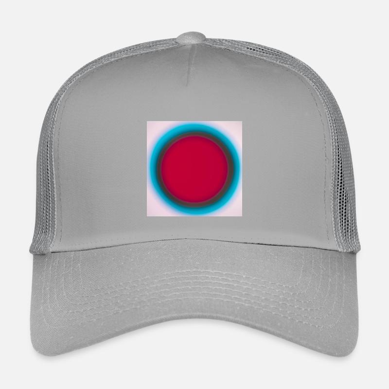 Red Circle In Blue Ring Kids’ Trucker Cap