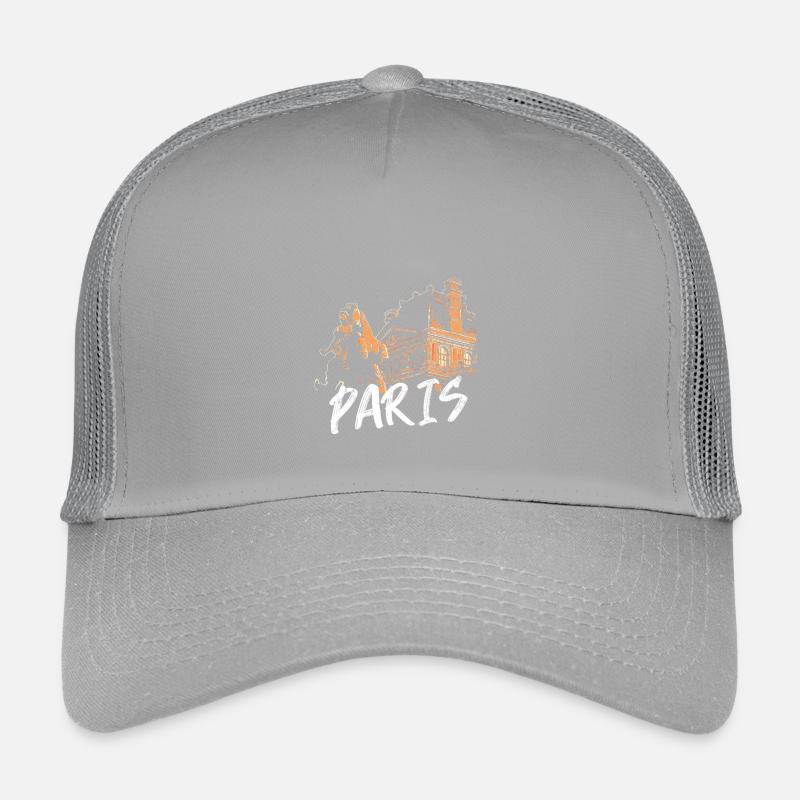 Pariser Architektur und Statue Kinder Trucker-Cap