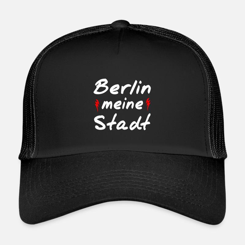 Berlin - Kinder Trucker-Cap - Schwarz/Schwarz