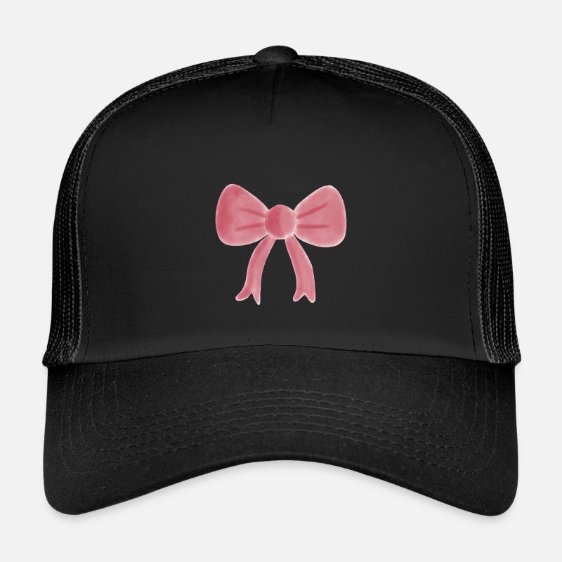 Noeud aquarelle rose pastel Casquette trucker enfant