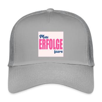 CELEBRATE SMALL SUCCESSES - Kids’ Trucker Cap - light grey - Front