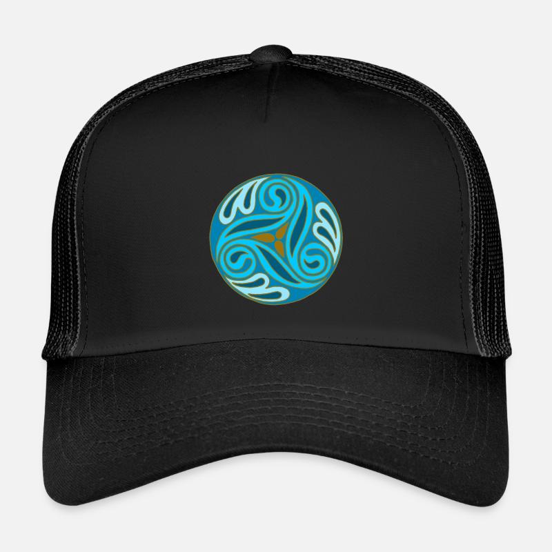 Blaue keltische Kugel Kinder Trucker-Cap