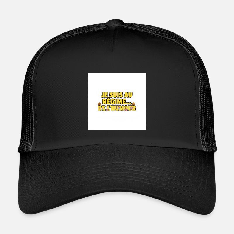 Ich mache eine humorvolle Diät - Kinder Trucker-Cap - Schwarz/Schwarz