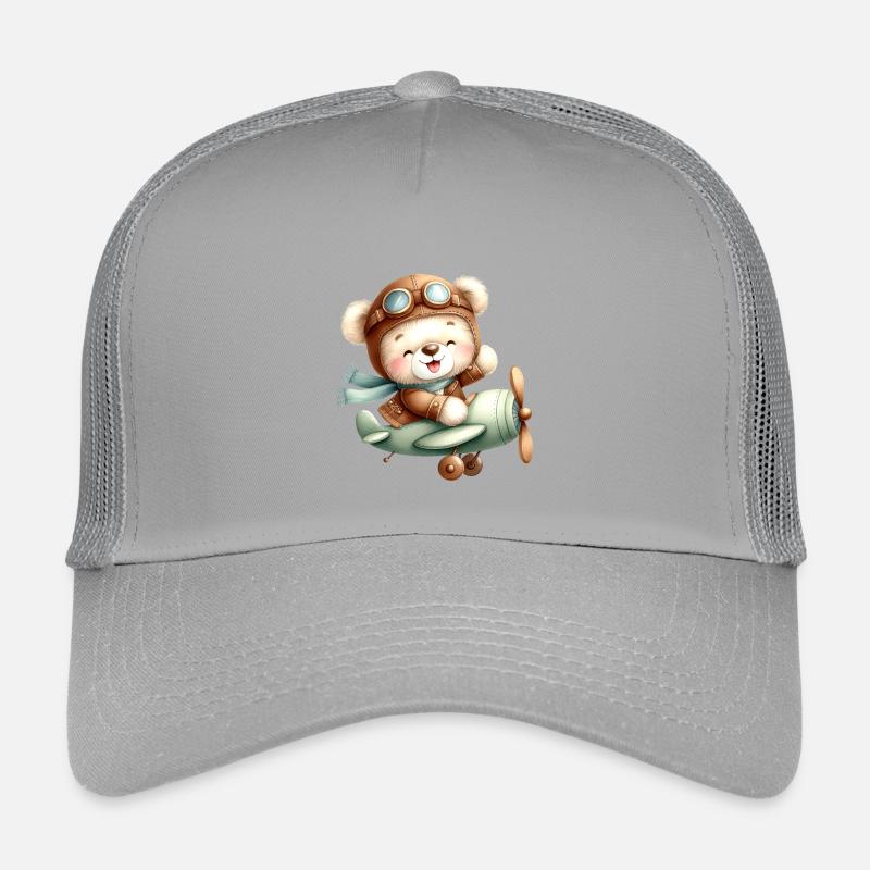 Flieger-Teddy Kinder Trucker-Cap