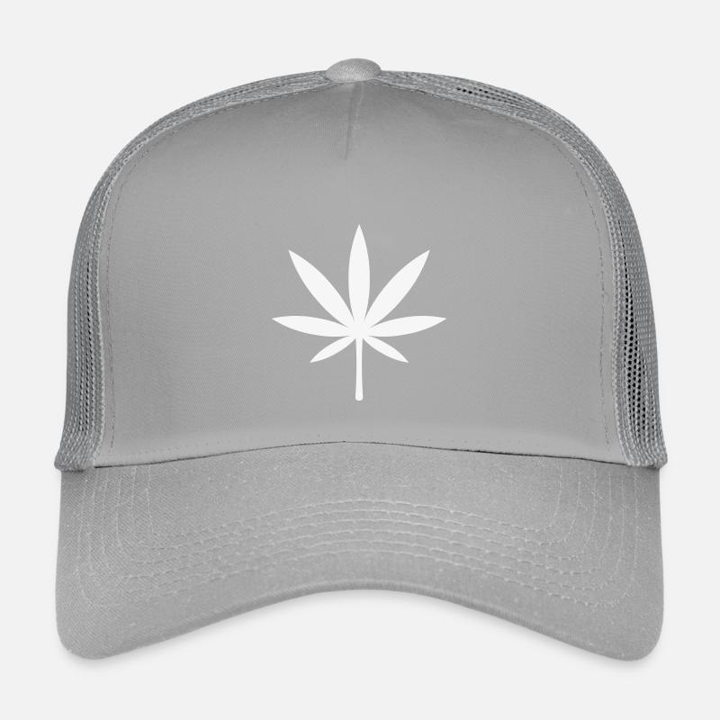 Cannabis / Marijuana / Feuille de chanvre (blanc) Casquette trucker enfant