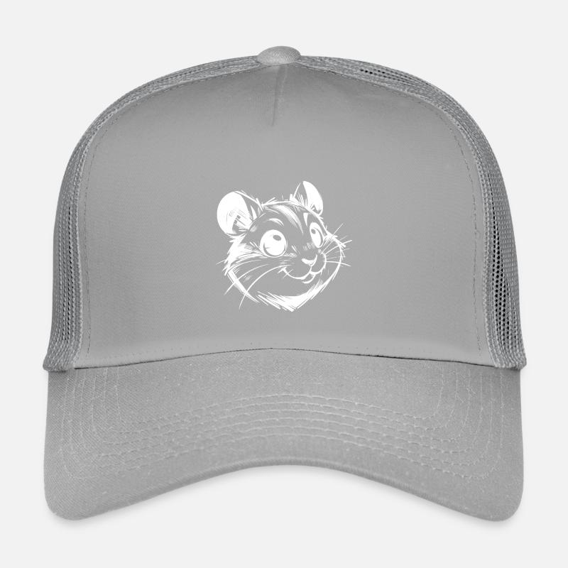 Cute hamster with cheerful, lively eyes Kids’ Trucker Cap