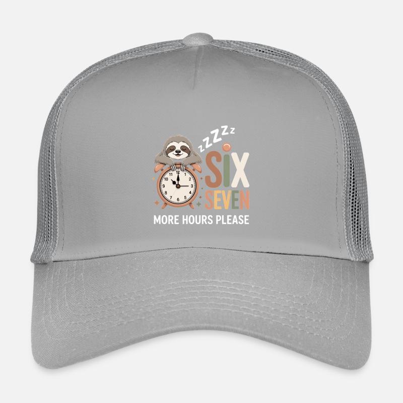 Sleeping Sloth: More Hours Please Kids’ Trucker Cap