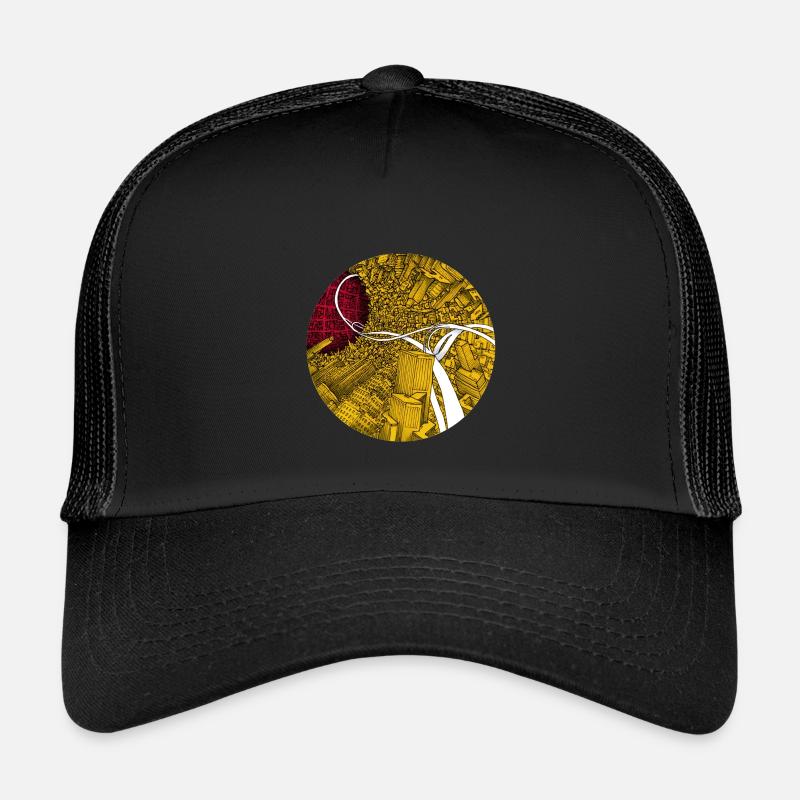 Spaghetti Highway - Kinder Trucker-Cap - Schwarz/Schwarz