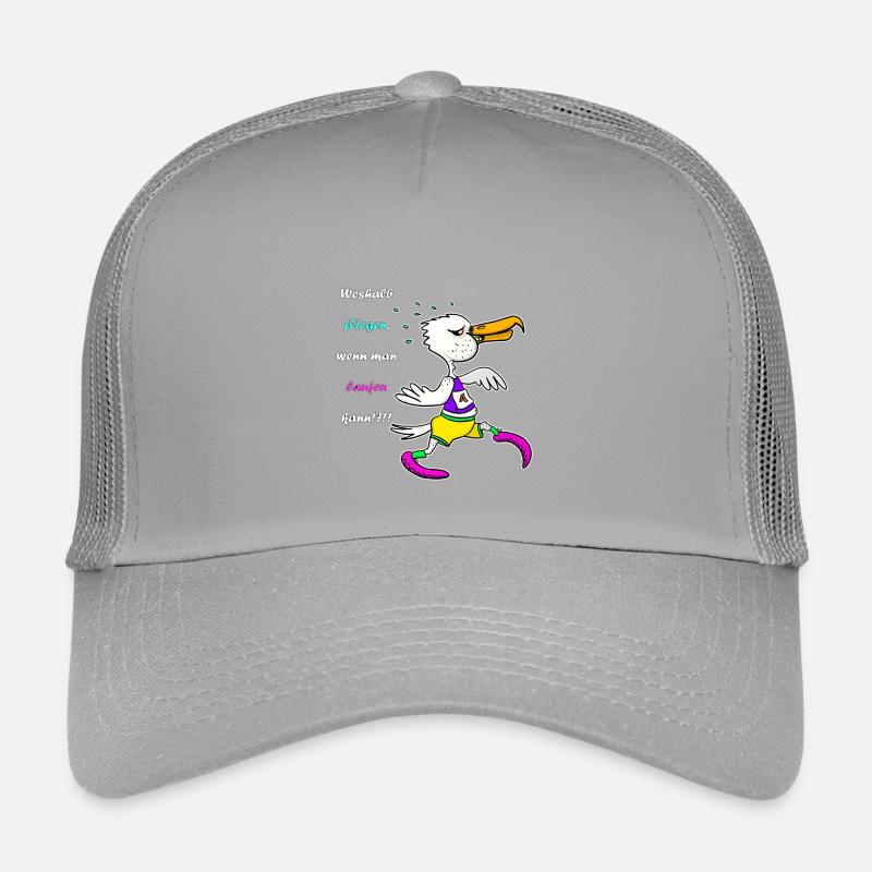 Marathon Möwe – Lustiger Lauf‑Cartoon Kinder Trucker-Cap