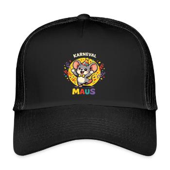 Sweet Carnival Mouse Female Funny - Casquette trucker enfant - noir/noir - Devant