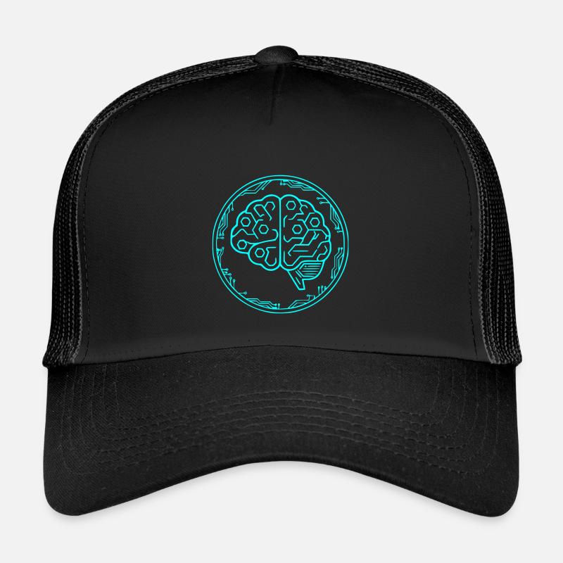 Cyber Brain AI Tech Circuit Vector Kids’ Trucker Cap