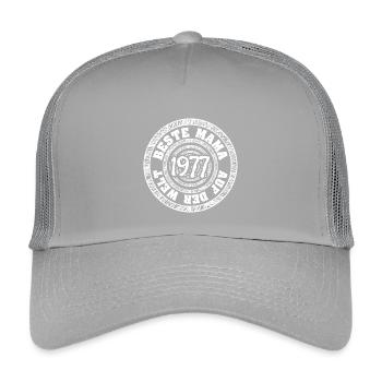 Mère 1977 - Casquette trucker enfant - gris clair - Devant