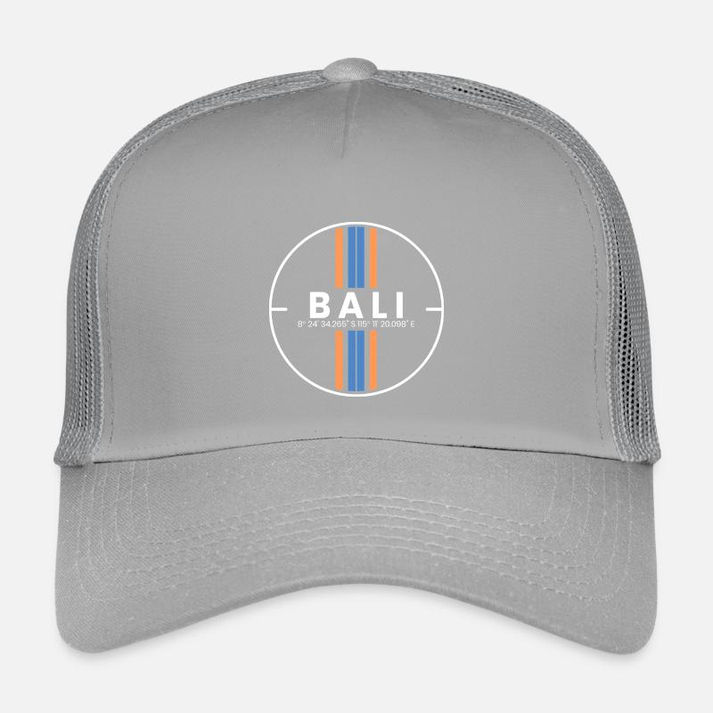 Bali Island Coordinates Kids’ Trucker Cap