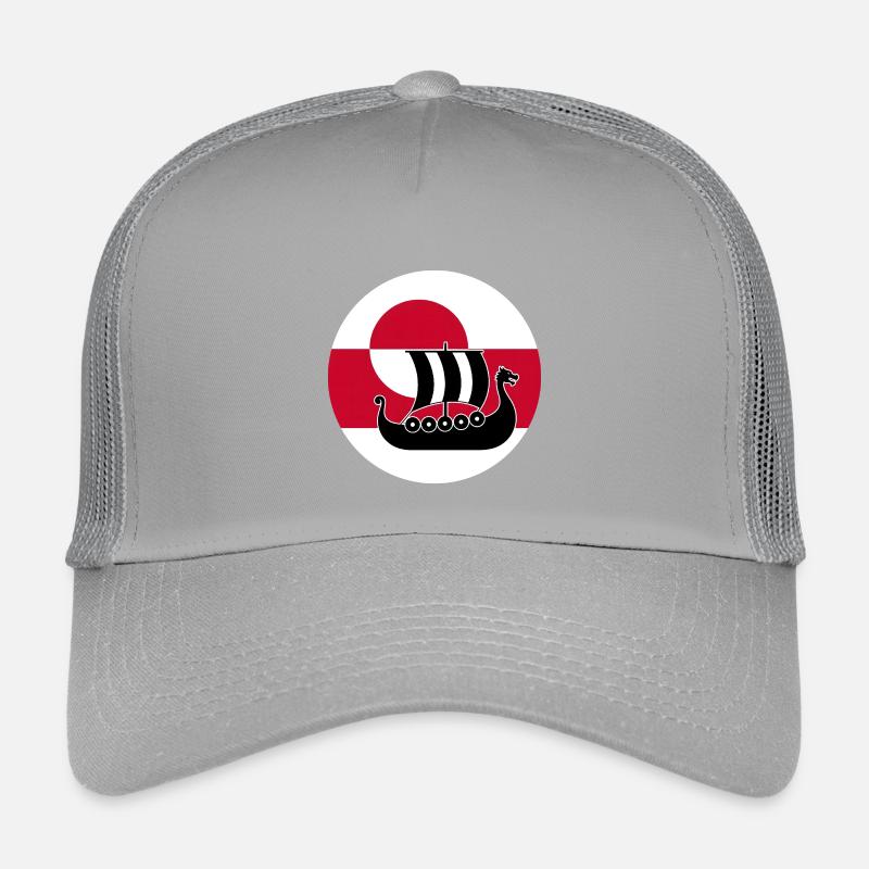 Langschiff-Design der grönländischen Flagge Kinder Trucker-Cap