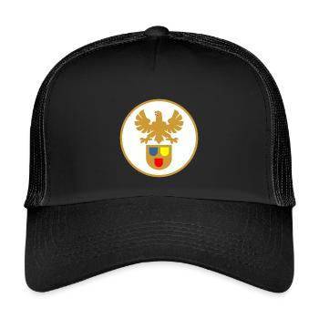 51177_Maler_und_Lackierer, guild sign - Kids’ Trucker Cap - black/black - Front