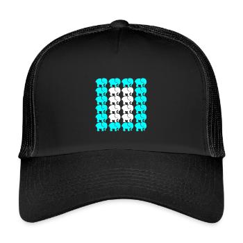ELEFANT - Kinder Trucker-Cap - Schwarz/Schwarz - Vorne