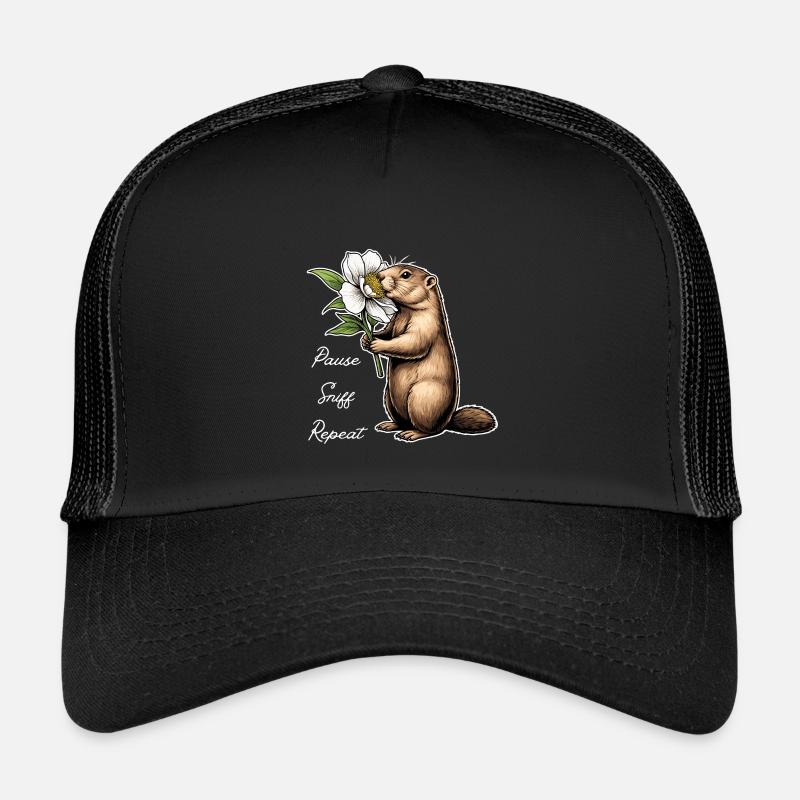 Marmot: Break, sniff, carry on - Kids’ Trucker Cap - black/black