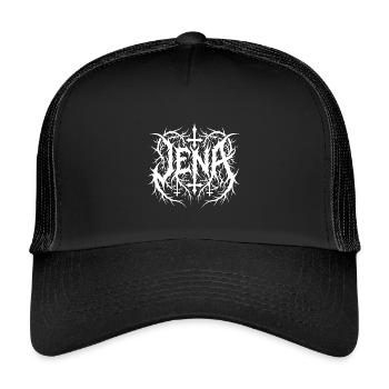 Favorite City Jena – Extreme Metal Logo - Kids’ Trucker Cap - black/black - Front