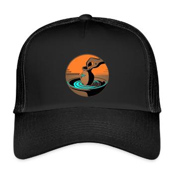 Zen Pottery Master - Édition Bleue - Casquette trucker enfant - noir/noir - Devant